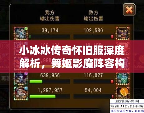 小冰冰傳奇懷舊服深度解析，舞姬影魔陣容構(gòu)建與高效資源管理策略