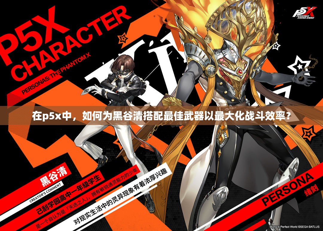 在p5x中，如何為黑谷清搭配最佳武器以最大化戰(zhàn)斗效率？