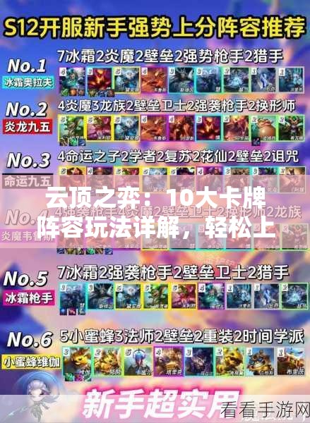 云頂之弈：10大卡牌陣容玩法詳解，輕松上分秘籍全攻略